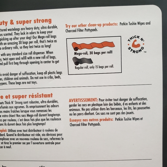 Petkin Dog Wastebags. Free dispenser. Citrus scent - Picture 7 of 8